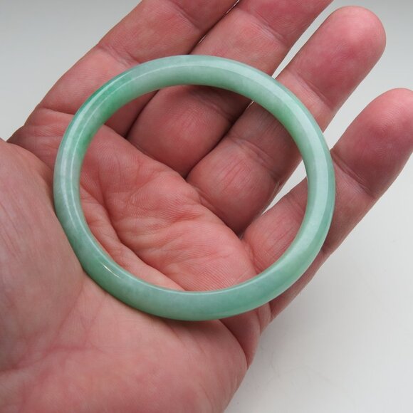Natural Jade Bangle 2.5 inches=51mm - Picture 3 of 6
